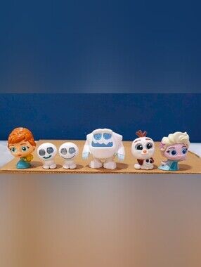 Disney Doorables - Series 7 - Frozen Set Of 6 Elsa Marshmallow Olaf Anna Snowgie